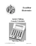 Excalibur JK01 Operating Manual preview