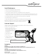 Preview for 5 page of exergear AchieveHRC Owner'S Manual