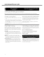 Preview for 14 page of exergear AchieveHRC Owner'S Manual