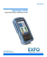 Preview for 1 page of EXFO MAX-630G User Manual