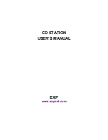 EXP Computer CD Station User Manual preview