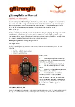 Preview for 1 page of Exsurgo gStrength User Manual