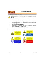 Preview for 12 page of Extec I-C13 Impactor Operating And Maintenance Manual