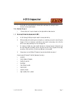 Preview for 17 page of Extec I-C13 Impactor Operating And Maintenance Manual