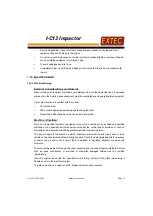 Preview for 23 page of Extec I-C13 Impactor Operating And Maintenance Manual