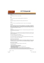 Preview for 274 page of Extec I-C13 Impactor Operating And Maintenance Manual