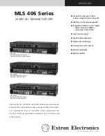 Preview for 1 page of Extron electronics MLS 406 Series Brochure