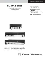 Extron electronics P/2 DA 2 WM/EC Specifications preview