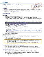 Extron electronics TLP Pro 300M Series Setup Manual preview