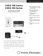 Preview for 1 page of Extron electronics Video and Audio Line Drivers with  Gain and EquaLization CVEQ 100 MAAP Specification