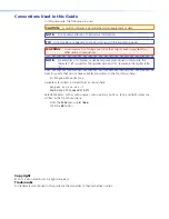 Preview for 4 page of Extron electronics VN-Matrix 325 User Manual