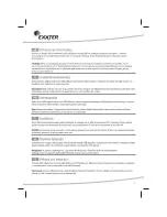 Preview for 4 page of Exxter 105500 Operating Instruction