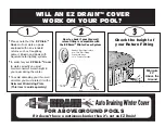 Preview for 2 page of EZ DRAIN Auto Draining Winter Cover Quick Start Manual