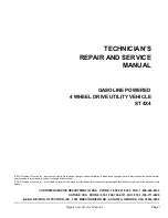 Preview for 3 page of EZ-GO ST 4X4 Technician'S Repair And Service Manual