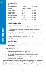 Preview for 2 page of EZee Life CH3054 Manual