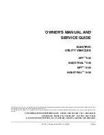 Preview for 3 page of Ezgo INDUSTRIAL 1000 2004 Owner'S Manual And Service Manual