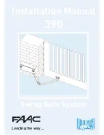 FAAC 390 Installation Manual preview