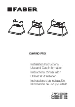 Faber Camino Pro CAPR36SS1200 Installation Instructions Manual preview