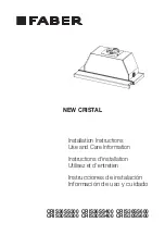 Preview for 1 page of Faber CRIS36SS300 Installation Instructions; Use And Care Information