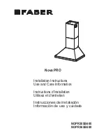 Preview for 1 page of Faber NOPR30SS600 Installation Instructions Manual