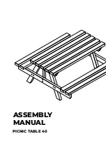 Preview for 1 page of FABICHOLZ PICNIC TABLE 40 Assembly Manual