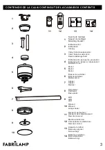 Preview for 3 page of FABRILAMP EINAR 158798102 Manual