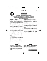 Preview for 23 page of Facom V.781 Instructions Manual