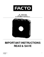 Preview for 1 page of FACTO 63545010 Instruction Manual