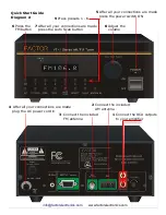 Preview for 4 page of Factor Electronics VT-1 Owner'S Manual