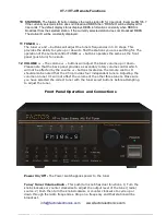 Preview for 7 page of Factor Electronics VT-1 Owner'S Manual