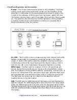 Preview for 6 page of Factor V-4120 Owner'S Manual