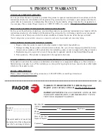 Preview for 19 page of Fagor 3FCA-68NFX Manual