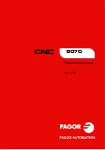 Fagor 8070 BL Programming Manual preview