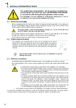 Preview for 38 page of Fagor Evo Concept Installation, Use And Maintenance Instructions