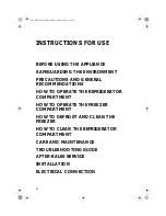 Fagor FID-23 Instructions For Use Manual preview