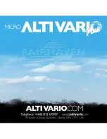 Preview for 20 page of Fairhaven Micro Alti Vario Plus Manual