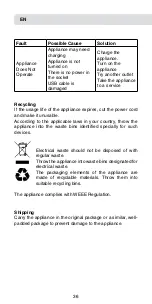 Preview for 36 page of Fakir ExeTrim User Manual