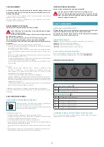 Preview for 18 page of FALMEC Pyramid Pro FPDPR30W6SS - 3 Instruction Booklet