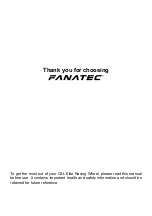 Preview for 2 page of FANATEC CSL Elite Racing Wheel Manual