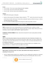 Preview for 12 page of Fanaway NEXUS Installation Instructions Manual