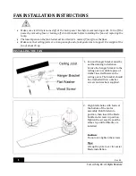 Preview for 8 page of Fanco CFFCINI2LWH Installation And Operation Instruction Book