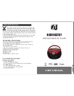 F&U RCD9037BT User Manual preview