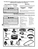 Preview for 3 page of Fanimation FP8000-220 The Akira Owner'S Manual