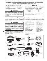 Preview for 3 page of Fanimation FP8003-220 The Benito Owner'S Manual