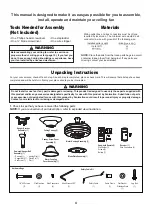 Preview for 4 page of Fanimation SPITFIRE MA6721B Series Important Safety Instructions Manual