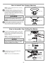 Preview for 12 page of Fanimation SPITFIRE MA6721B Series Important Safety Instructions Manual