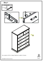 Preview for 5 page of fantastic furniture LONGREACH Tallboy 6 Drawer Maple Assembly Instructions Manual