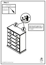 Preview for 6 page of fantastic furniture LONGREACH Tallboy 6 Drawer Maple Assembly Instructions Manual