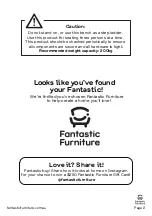 Preview for 2 page of fantastic furniture Nicholls Bench Seat Black Ash Manual