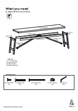 Preview for 4 page of fantastic furniture Nicholls Bench Seat Black Ash Manual